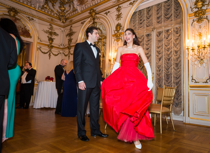  Ghazi Saad takes his girlfriend Rachel Nicole Cunico for an elegant spin on the dance floor. 
